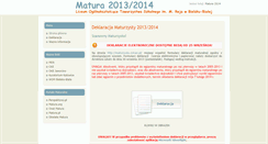 Desktop Screenshot of matura.rejbb.pl